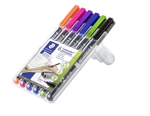 Staedtler Marker Lumocolor Perm 0,6mm zestaw (6)